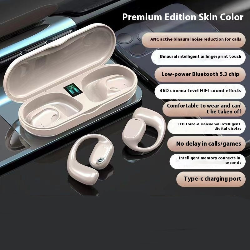 Wireless Ear Hook Bone Conduction Non In-ear High Sound Quality Bluetooth Headset